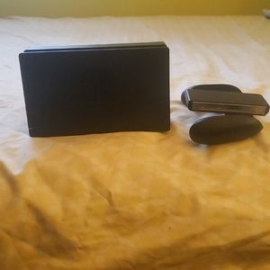 Nintendo switch console and charger black
